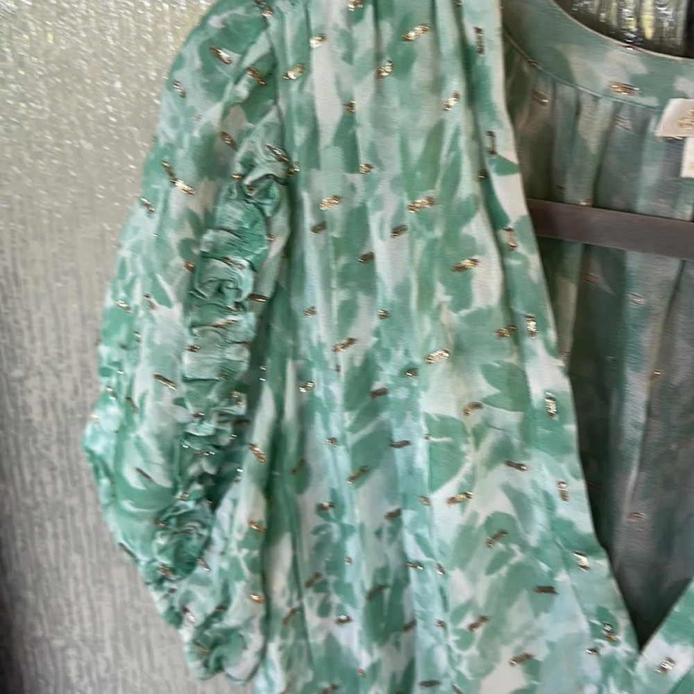 Shoshanna Selene dress in size 6 in a light green and white floral. - Picture 11 of 16